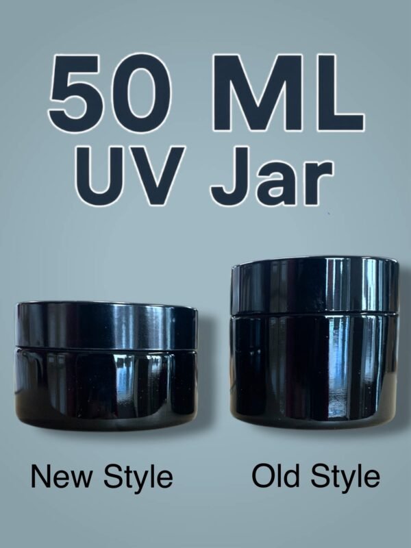 UV Glass Jars: 50ml & 100ml Ultraviolet Black Glass (Not Coated) - Image 3